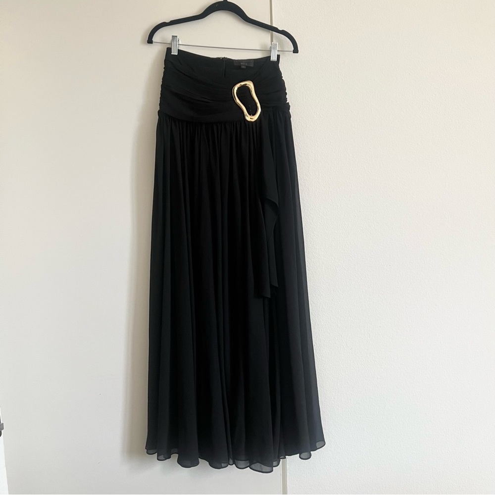 NWOT! Michael Costello x REVOLVE Blair Maxi Skirt in Black - Picture 8 of 9